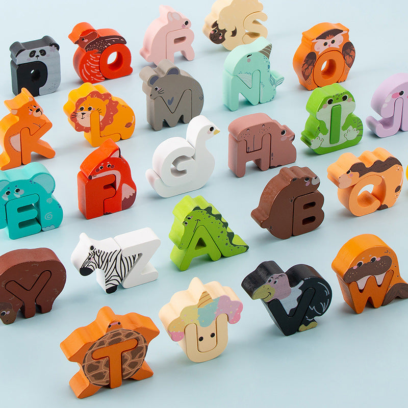 26 Uppercase Words Early Cognitive Education Educational Jigsaw Puzzle