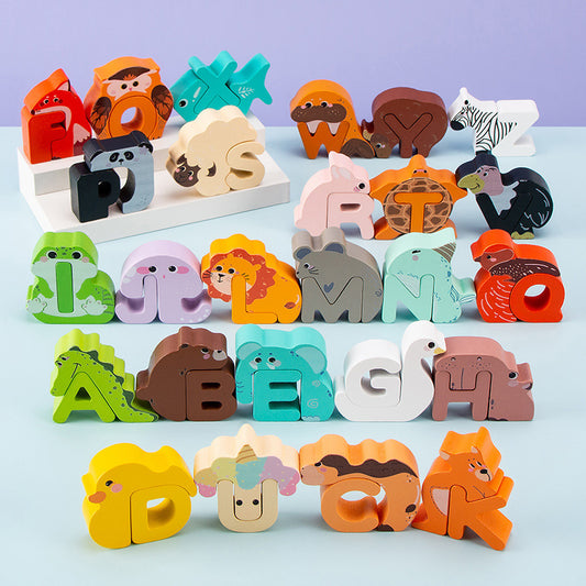 26 Uppercase Words Early Cognitive Education Educational Jigsaw Puzzle