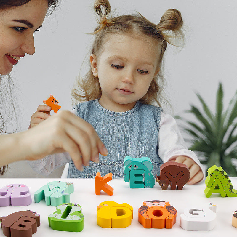 26 Uppercase Words Early Cognitive Education Educational Jigsaw Puzzle