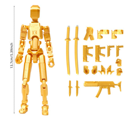 Multi-Jointed Movable Shapeshift Robot 2.0 3D Printed Mannequin Dummy Action Model Doll Toy Kid Gift